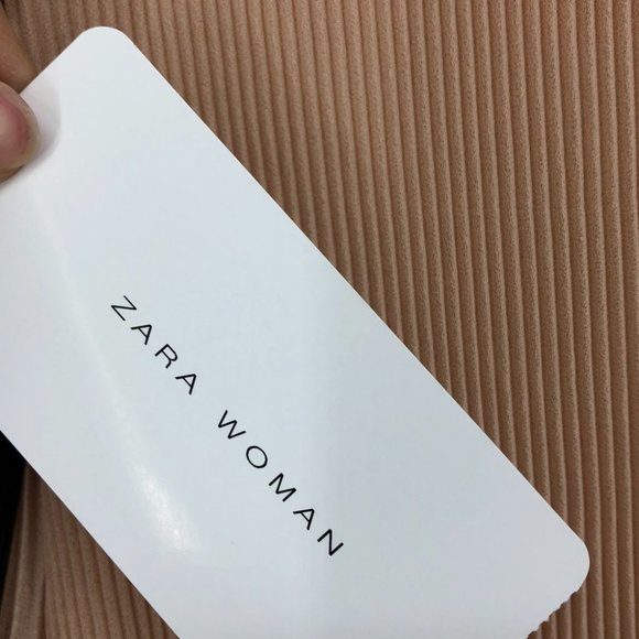 NWT Zara peach pleated parachute sheer sleeve Romper size small - Picture 12 of 15